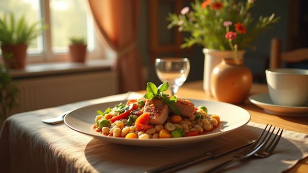 Repas savoureux et équilibrés à base de recettes protéinées