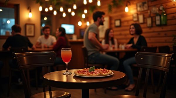Savourer des cocktails et pizzas au bar Musique Attitude à Lamballe-Armor